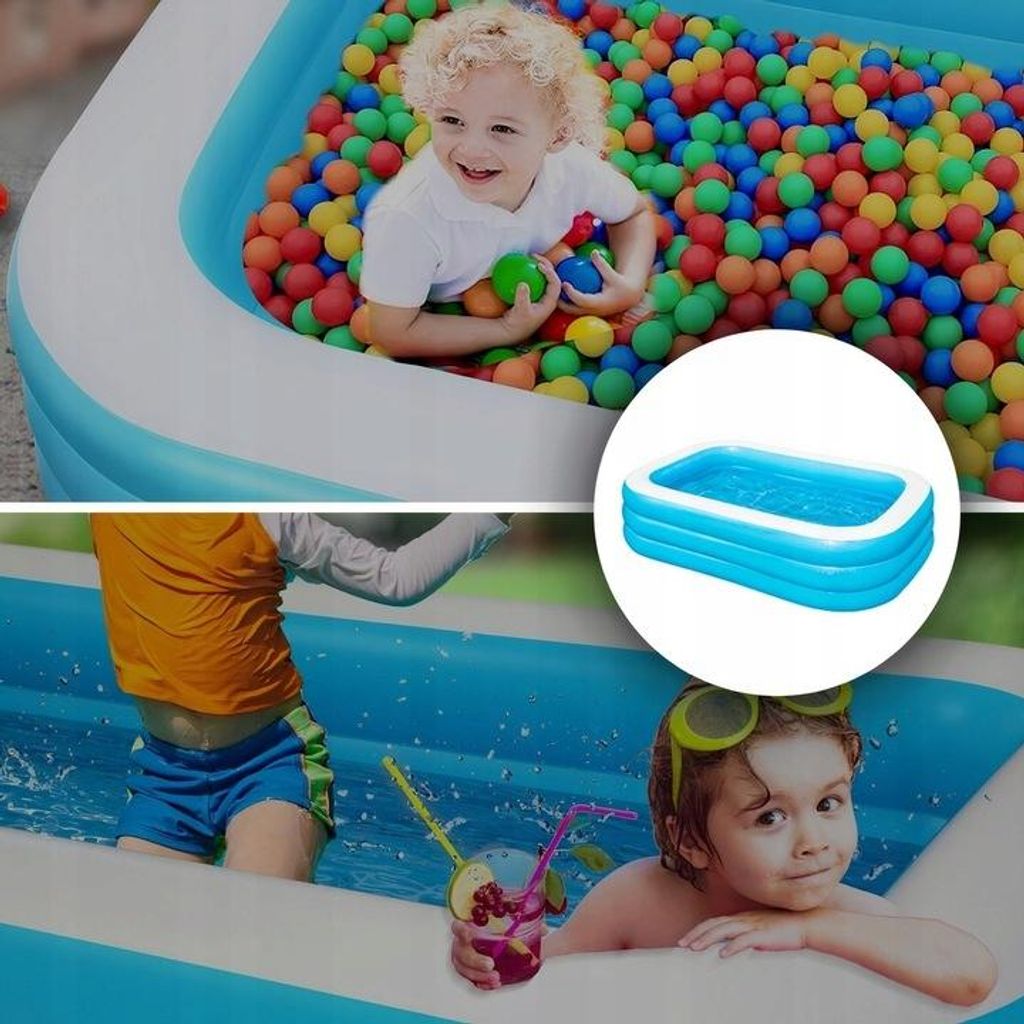 Aufblasbarer Familienpool XXL Produktansicht – Eloramode