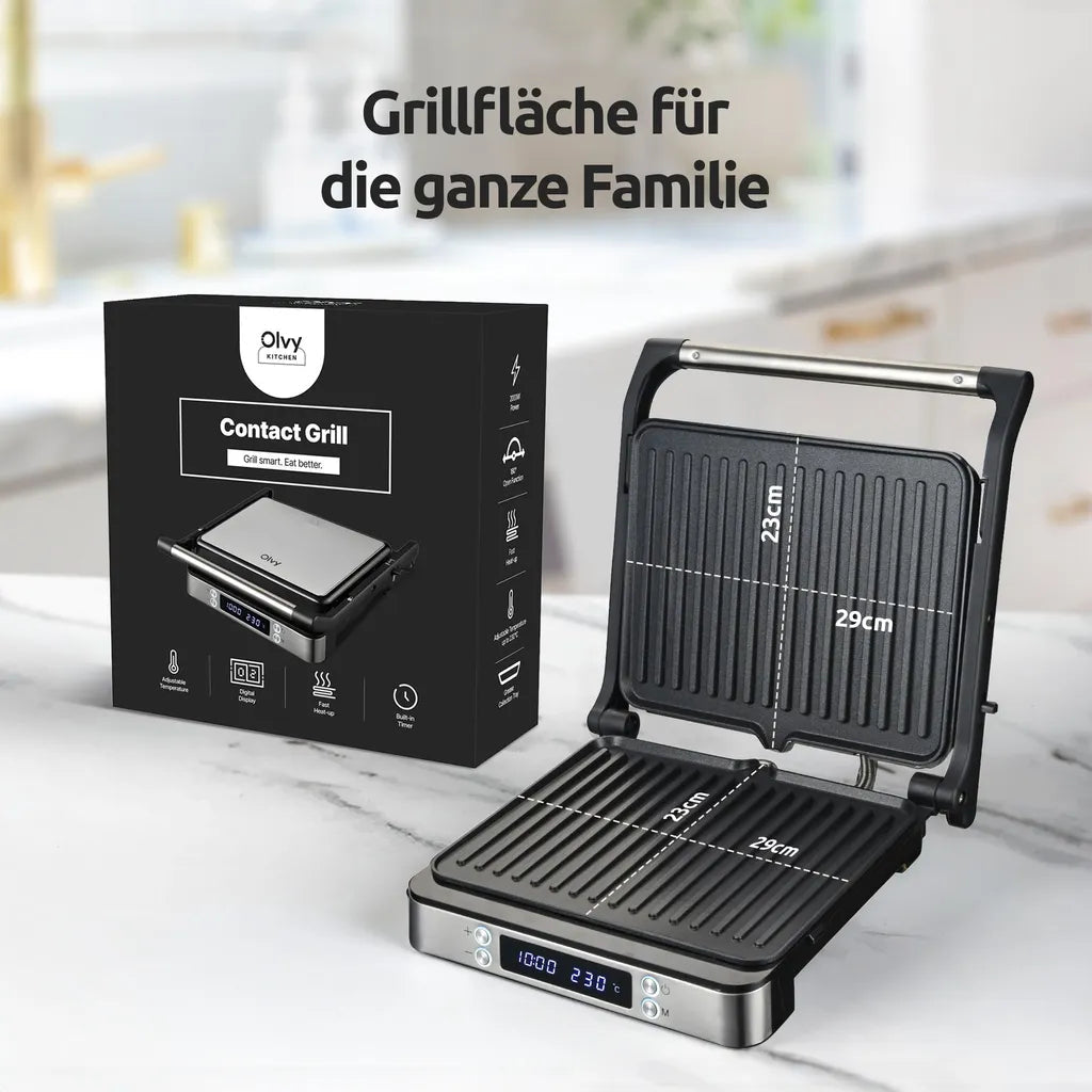 Kontaktgrill XXL 2000W Detailansicht 2 – Eloramode