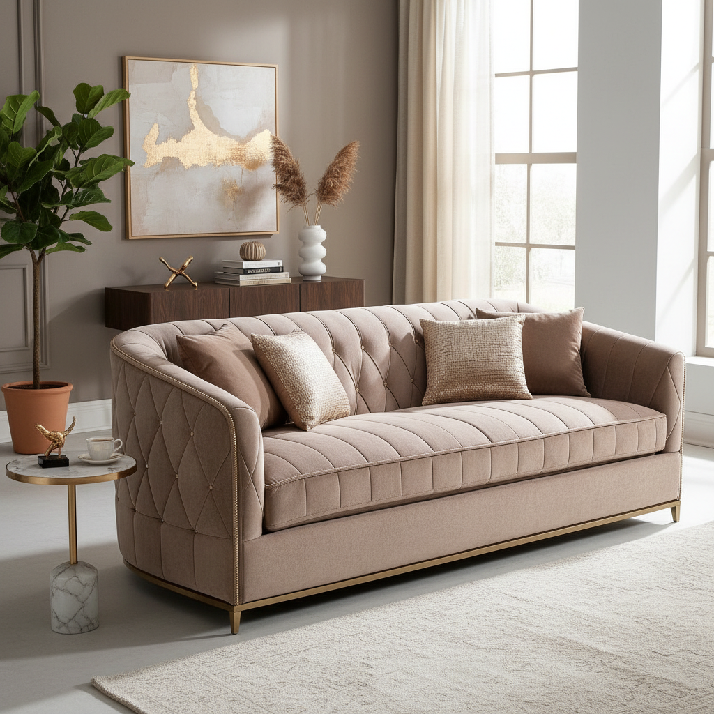Luxus Loungesofa mit Mehrschicht-Polsterung
