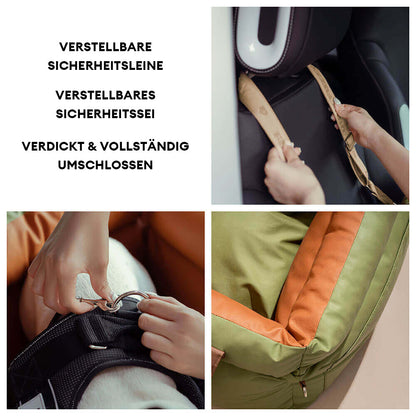 deluxe hundesitz fuers auto Seitenansicht – Eloramode