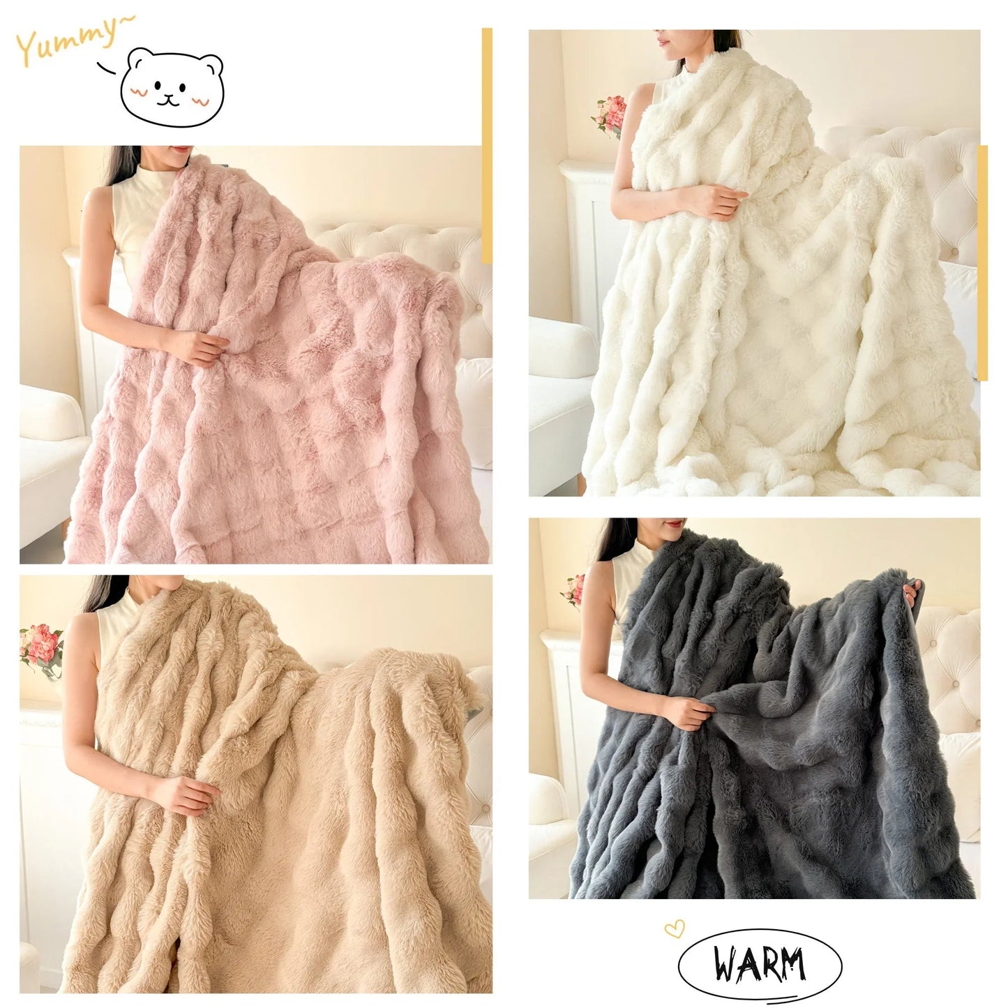 flauschdecke cosyluxe Detailansicht – Eloramode