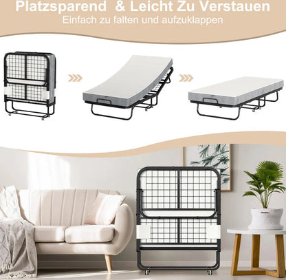 Gästebett klappbar 90x200 im Einsatz – Eloramode