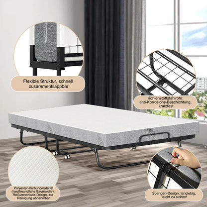 Gästebett klappbar 90x200 Produktansicht – Eloramode