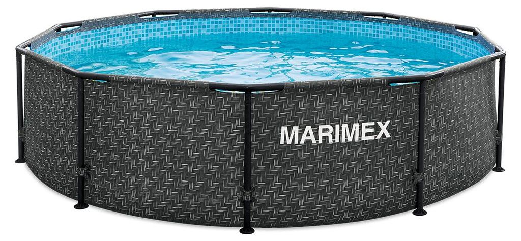 Gartenpool Rattan-Optik rund – Eloramode
