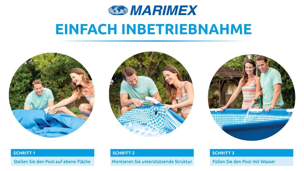 Gartenpool Rattan-Optik rund Produktansicht – Eloramode