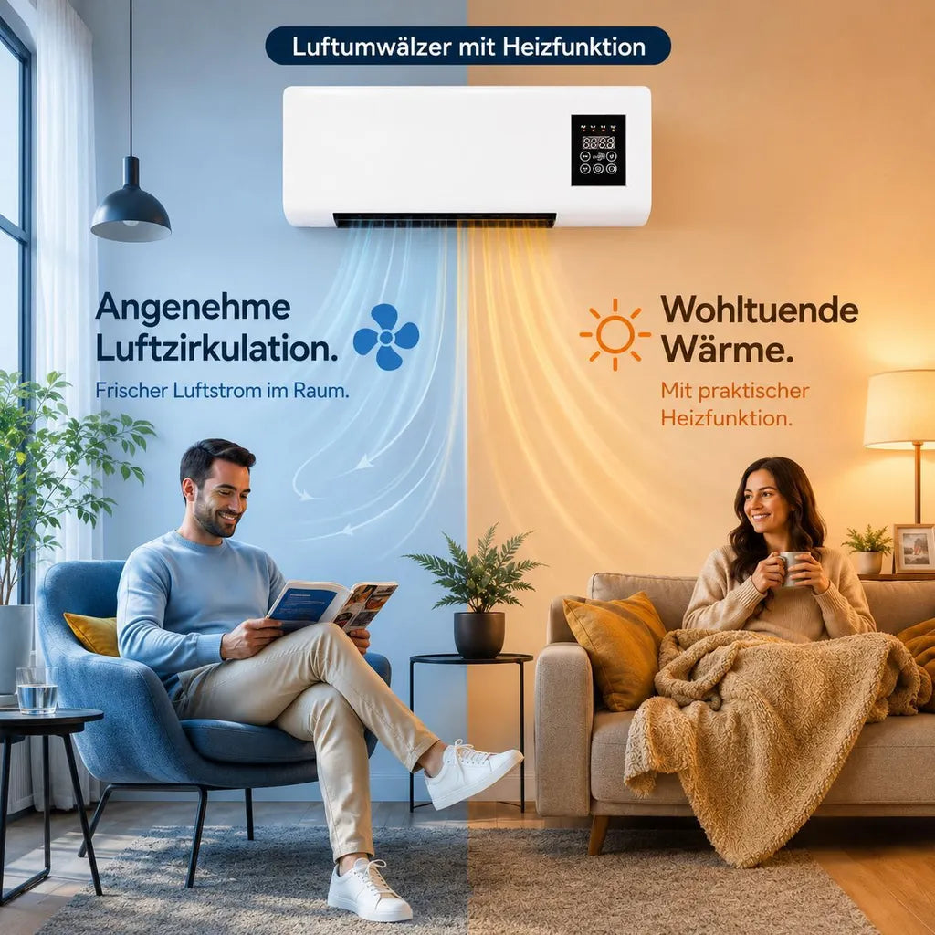 Heizlüfter Ventilator 2in1 Detailansicht – Eloramode
