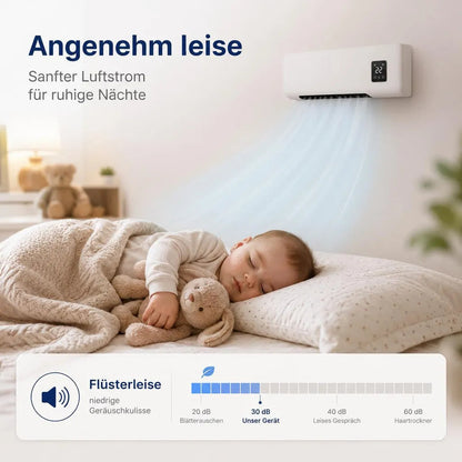 Heizlüfter Ventilator 2in1 Seitenansicht – Eloramode