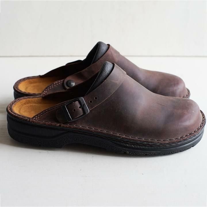 herren lederclogs Seitenansicht – Eloramode