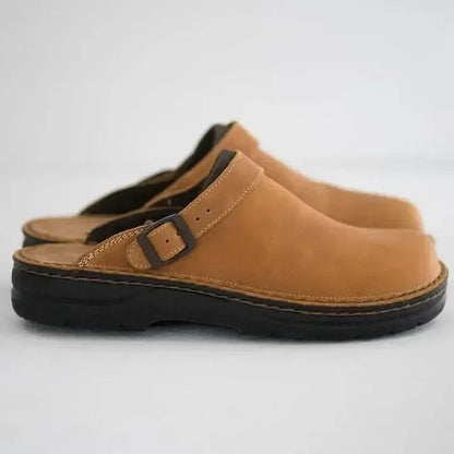 herren lederclogs Materialansicht – Eloramode