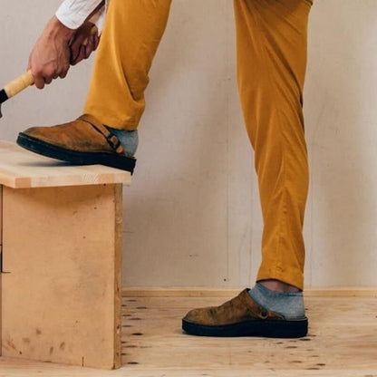 herren lederclogs Anwendung – Eloramode