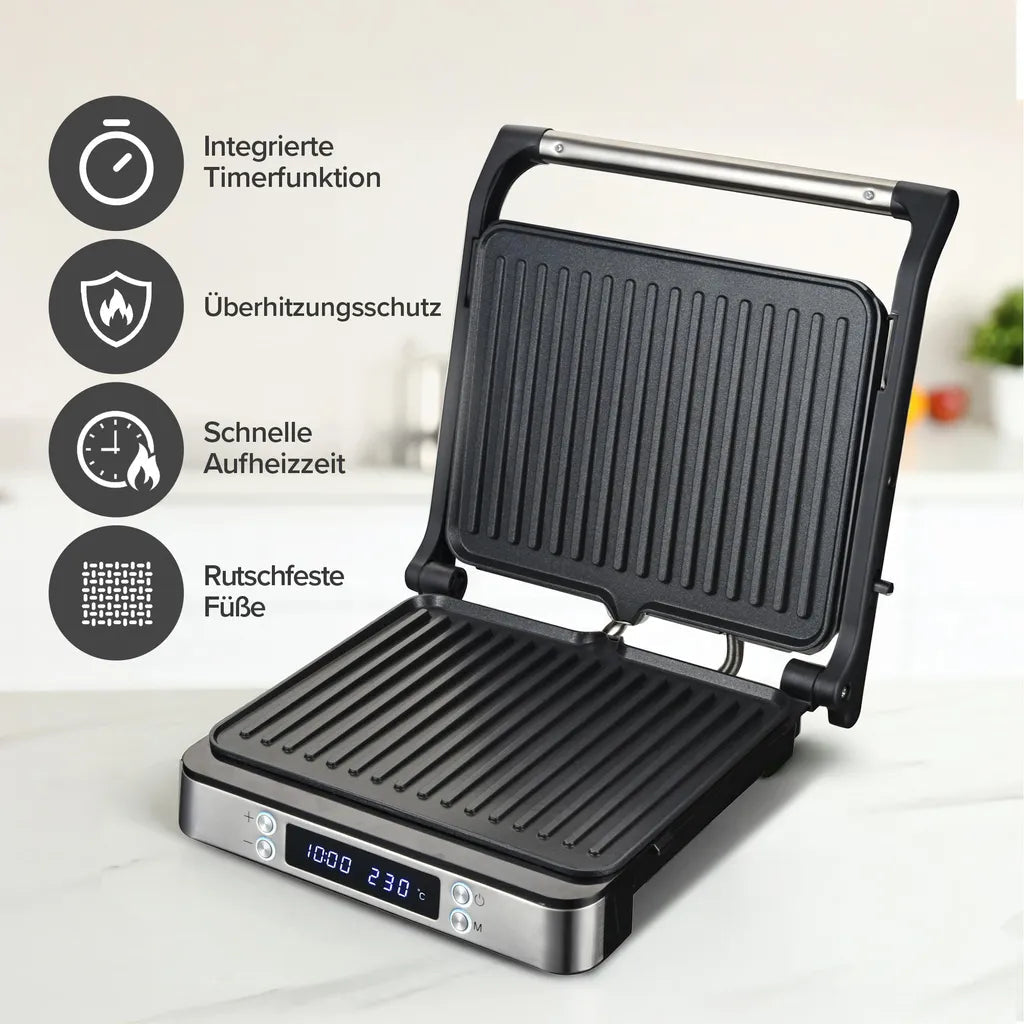 Kontaktgrill XXL 2000W Detailansicht – Eloramode