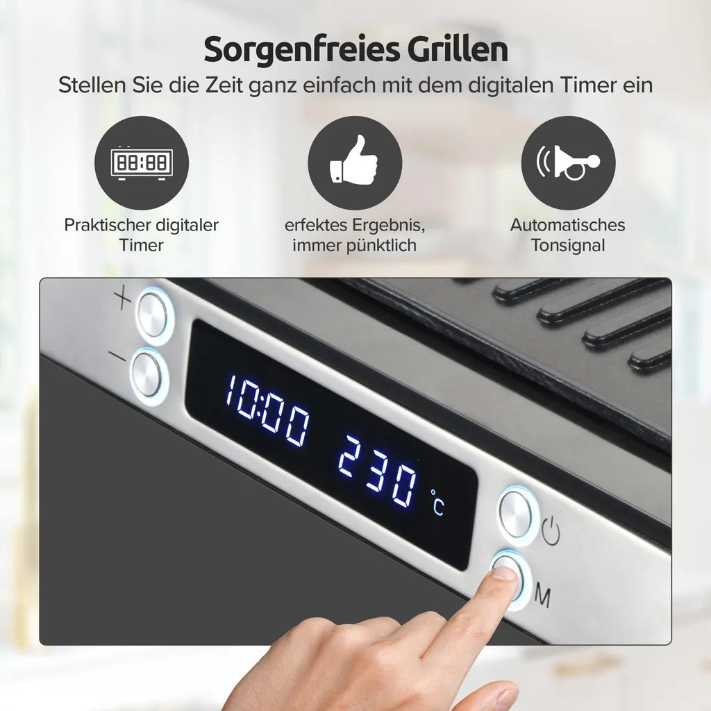 Kontaktgrill XXL 2000W im Einsatz – Eloramode