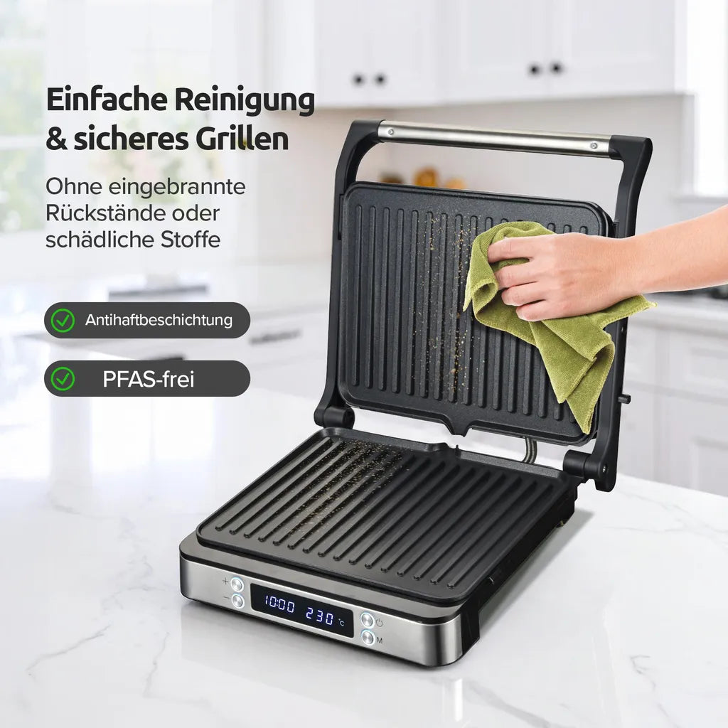 Kontaktgrill XXL 2000W Lieferumfang – Eloramode