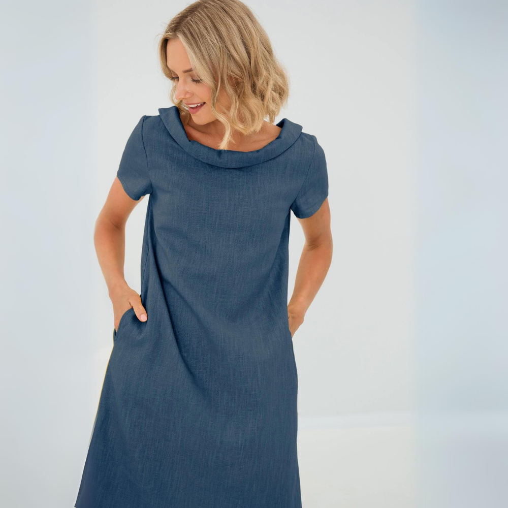 luftiges leinenkleid Materialansicht – Eloramode