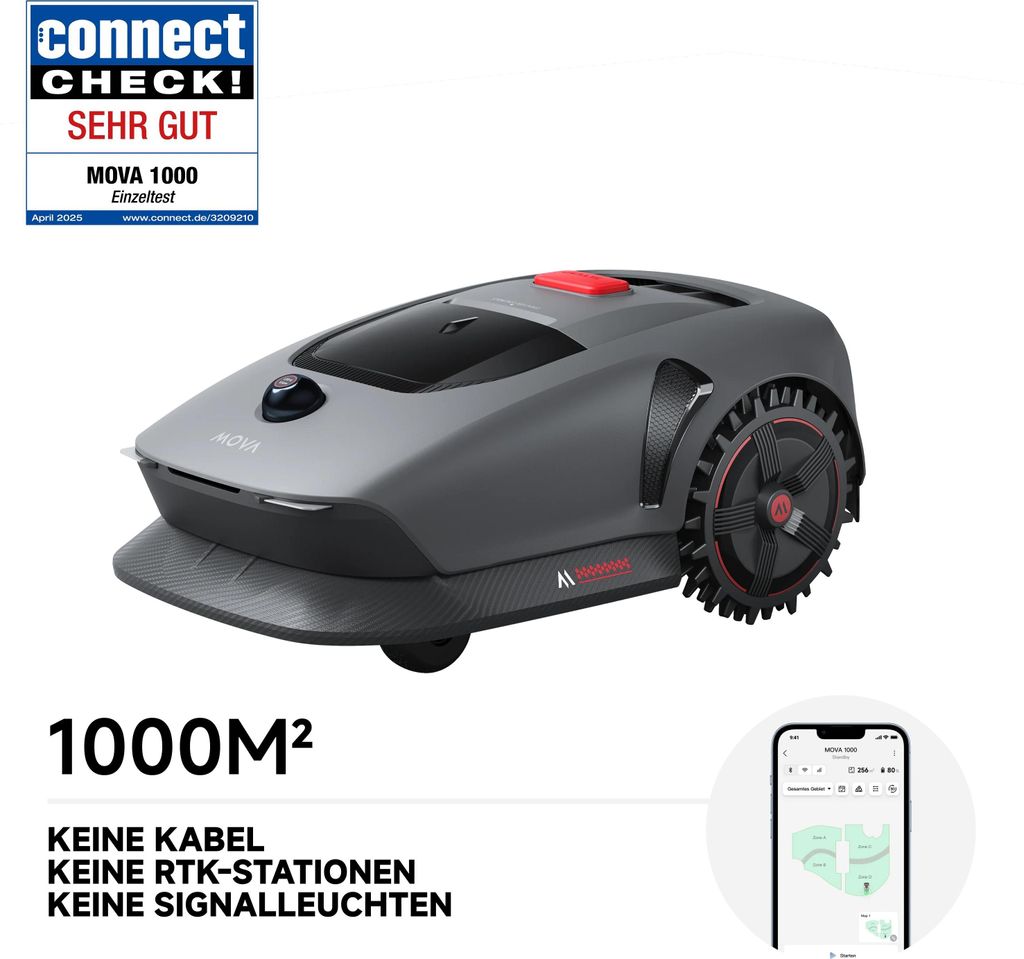 Mähroboter 1000m2 Seitenansicht – Eloramode