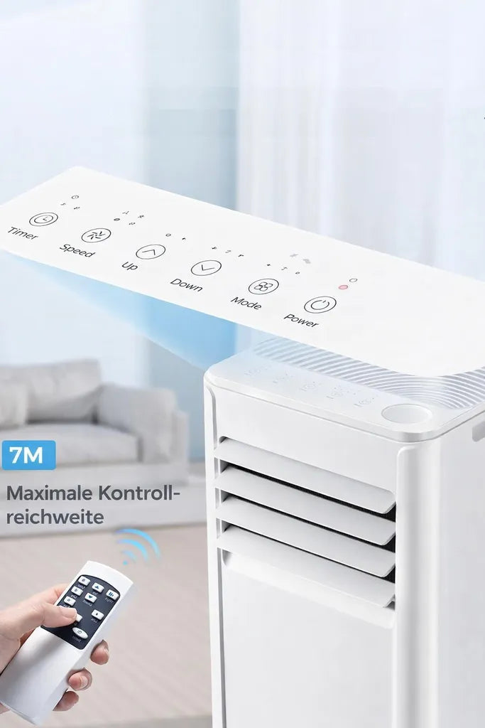 Mobile Klimaanlage 9000 BTU Produktansicht – Eloramode