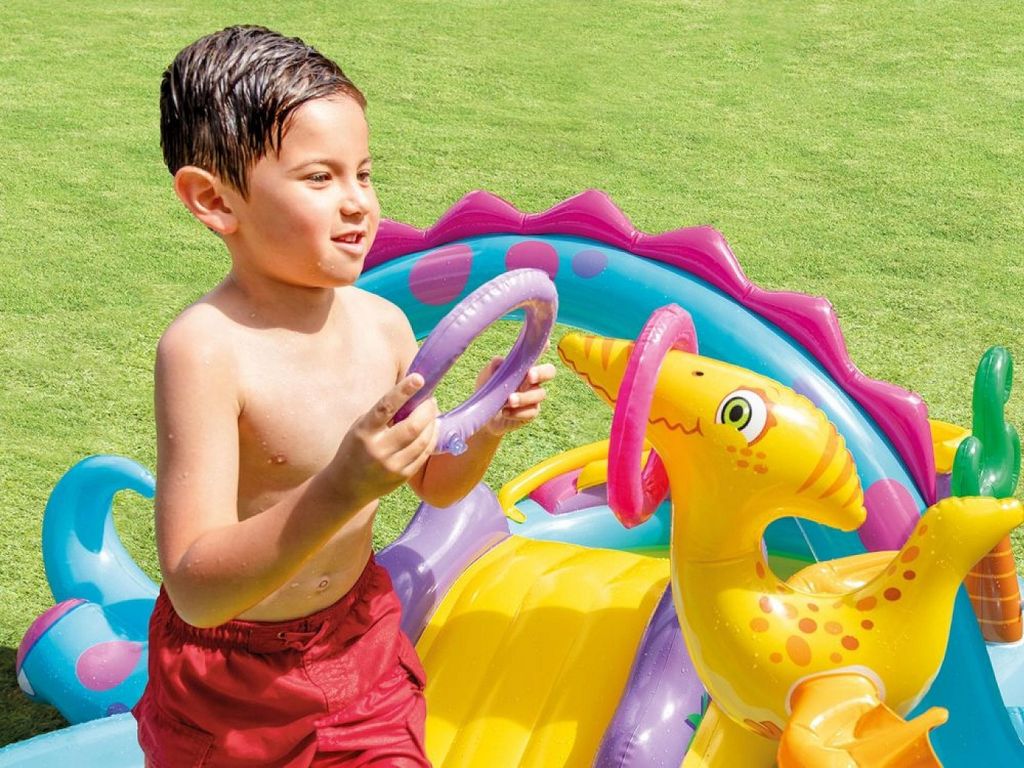 Planschbecken Dinoland mit Rutsche Produktansicht 2 – Eloramode