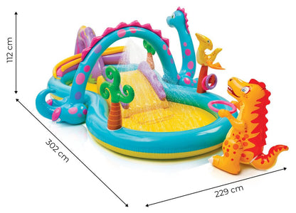 Planschbecken Dinoland mit Rutsche Nahaufnahme 3 – Eloramode