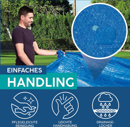 Pool Abdeckplane 264x174 Nahaufnahme – Eloramode