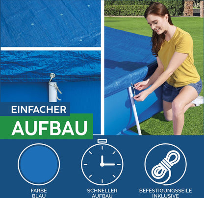Pool Abdeckplane 264x174 Seitenansicht – Eloramode