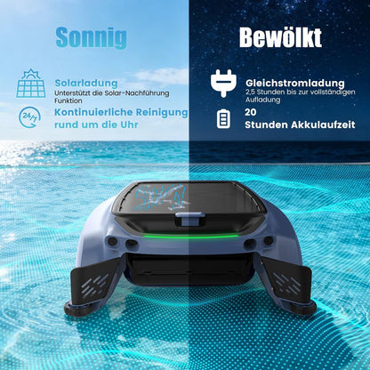 Solar Poolroboter Skimmer Detailansicht – Eloramode