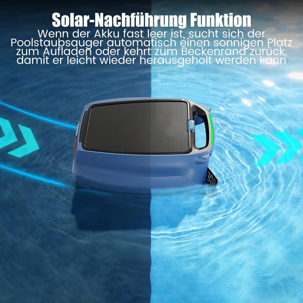 Solar Poolroboter Skimmer Detailansicht 2 – Eloramode