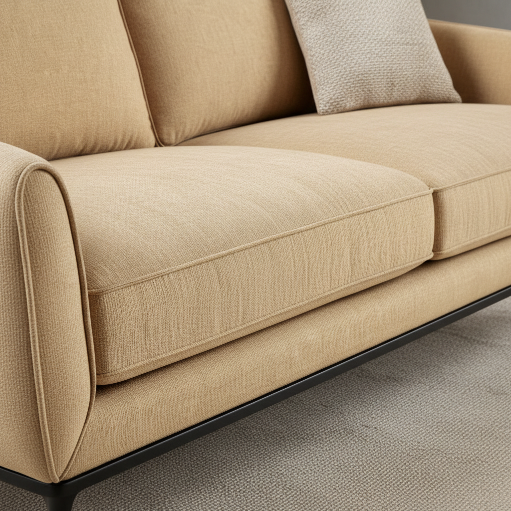 Modernes 3-Sitzer Sofa mit Metallgestell