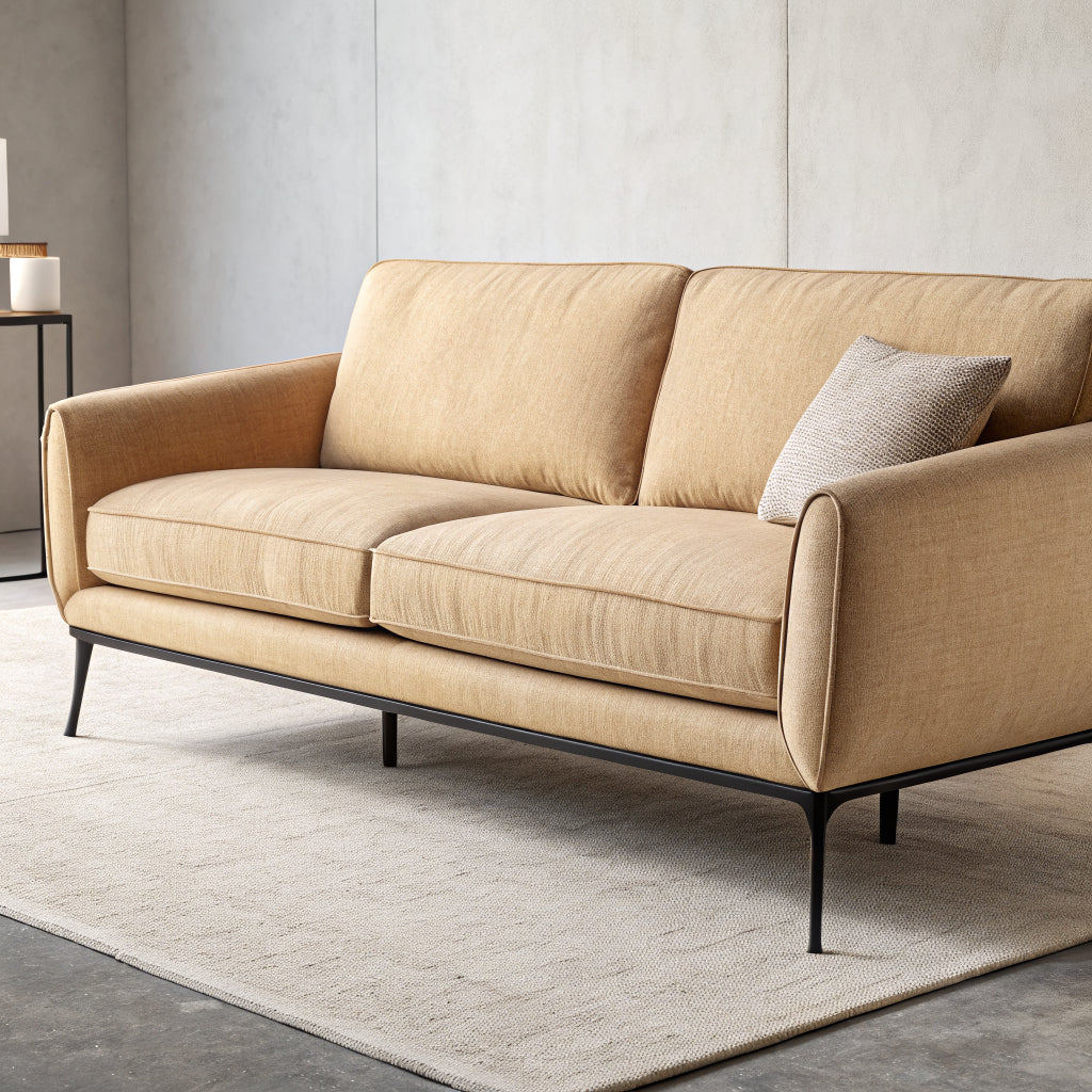 Modernes 3-Sitzer Sofa mit Metallgestell