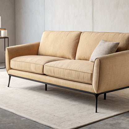 Modernes 3-Sitzer Sofa mit Metallgestell