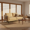 Modernes 3-Sitzer-Sofa mit Metallgestell